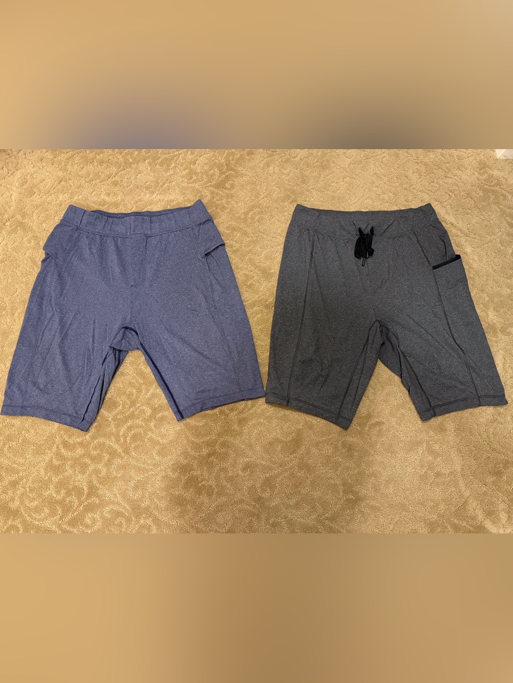 Large Men’s lululemon athletica Athletic Shorts - Blue and Gray